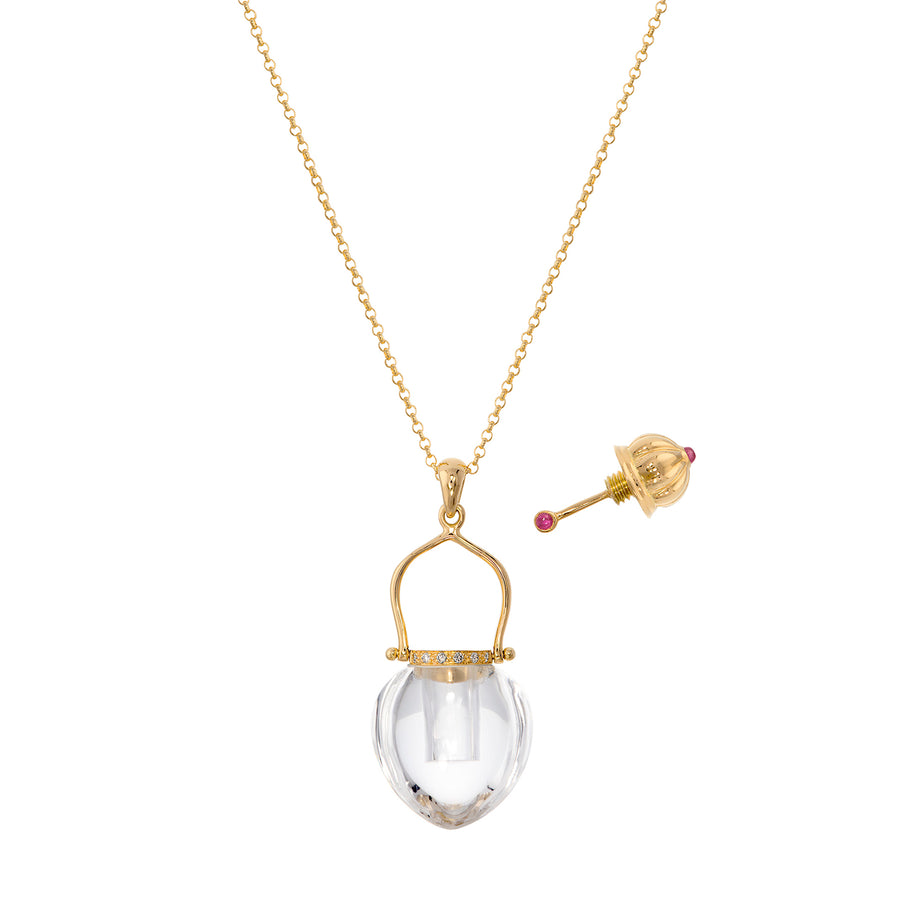 Sauer Eden Love Potion Necklace - Rock Crystal - Necklaces - Broken English Jewelry