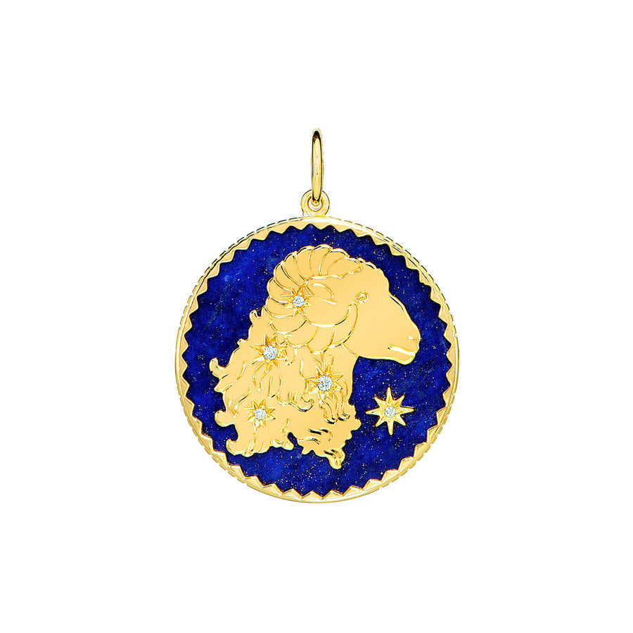 Sauer Zodiac Pendant - Aries - Charms & Pendants - Broken English Jewelry