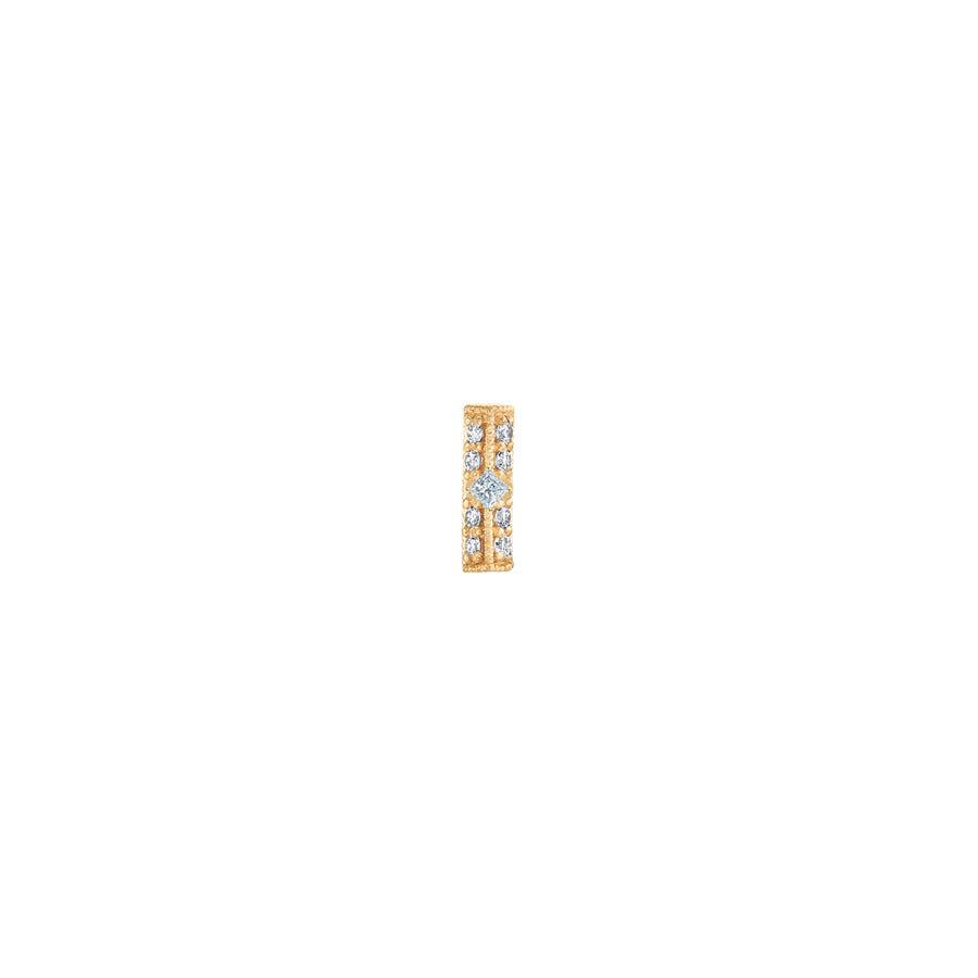 Lizzie Mandler Knife Edge Bar Diamond Stud - Earrings - Broken English Jewelry