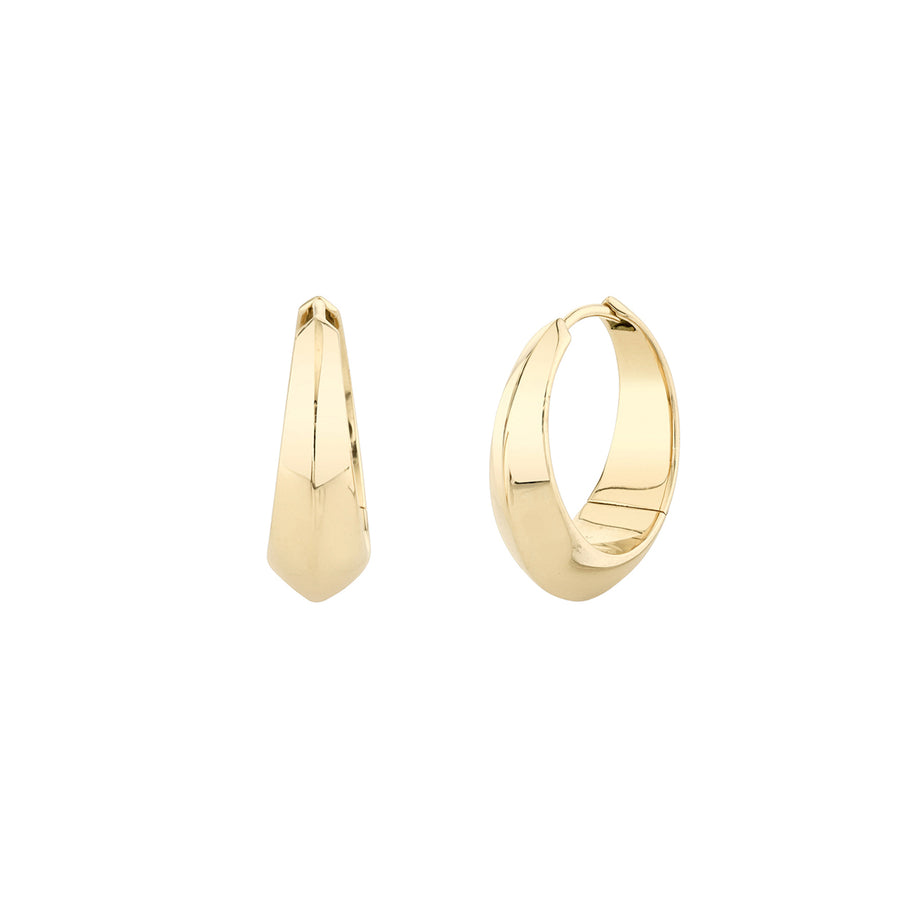 Lizzie Mandler Large Crescent Hoop - Earrings - Broken English Jewelry