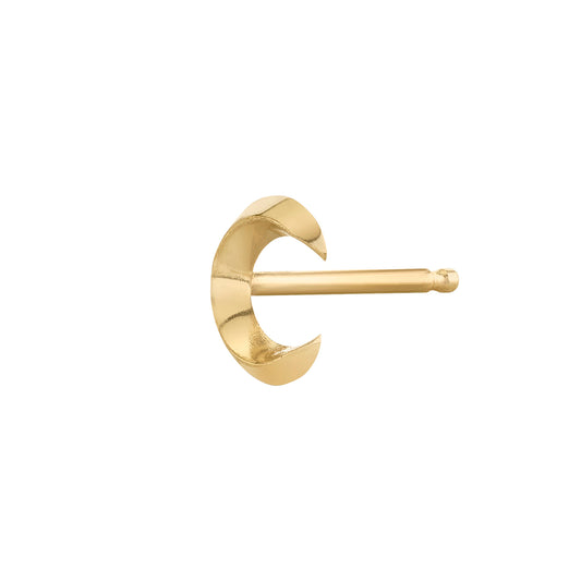 Knife Edge Crescent Stud