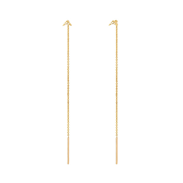 Lizzie Mandler Diamond Pave V Threads - Broken English Jewelry