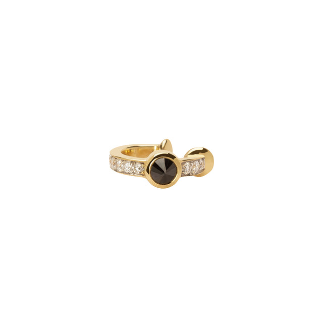 Ara Vartanian Pointed Black Diamond Earcuff - Broken English Jewelry