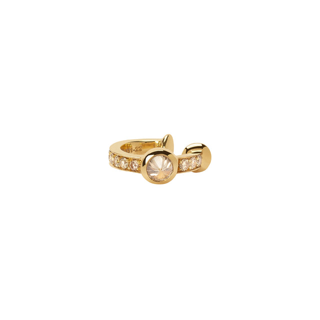 Ara Vartanian Pointed Brown Diamond Earcuff - Broken English Jewelry