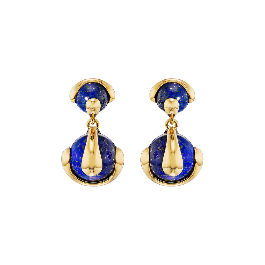 Marina B Cardan Drop Earrings - Lapis - Earrings - Broken English Jewelry