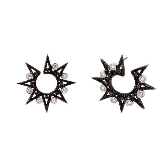 Star Spike Earrings - Diamond - Main Img