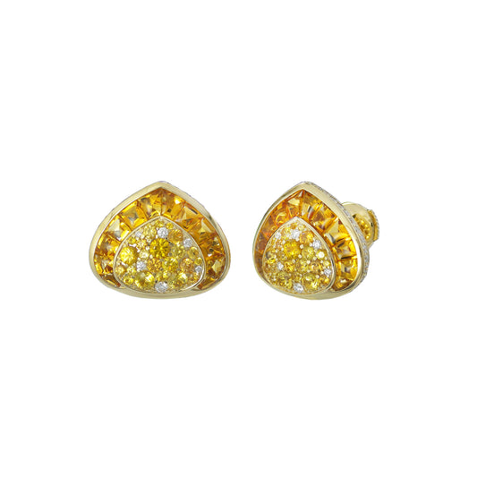 Dora Earrings - Citrine - Main Img