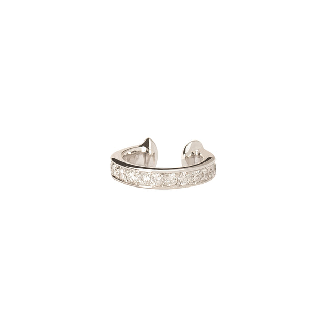 Ara Vartanian Diamond Earcuff - White Gold - Earrings - Broken English Jewelry