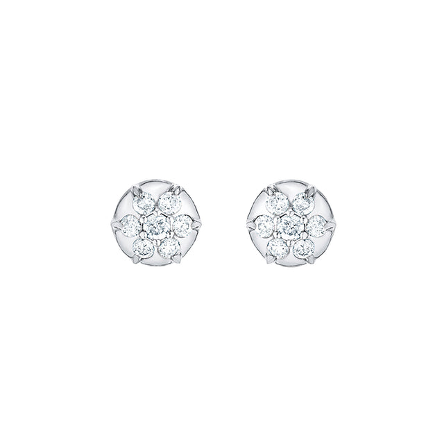 Carbon & Hyde Elixir Studs - White Gold - Broken English Jewelry
