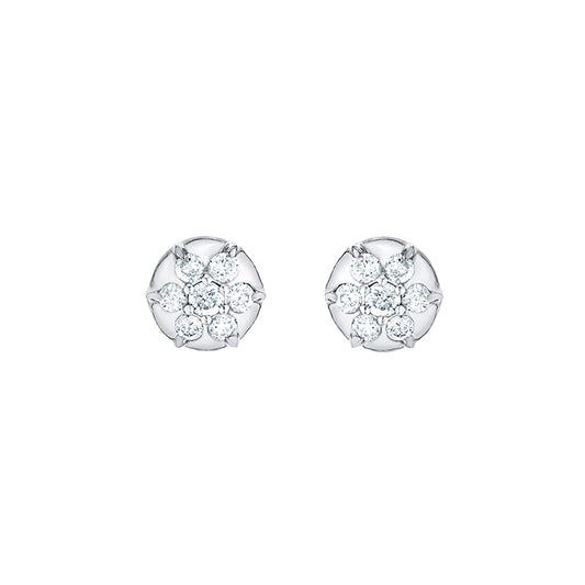 Elixir Studs - White Gold - Main Img