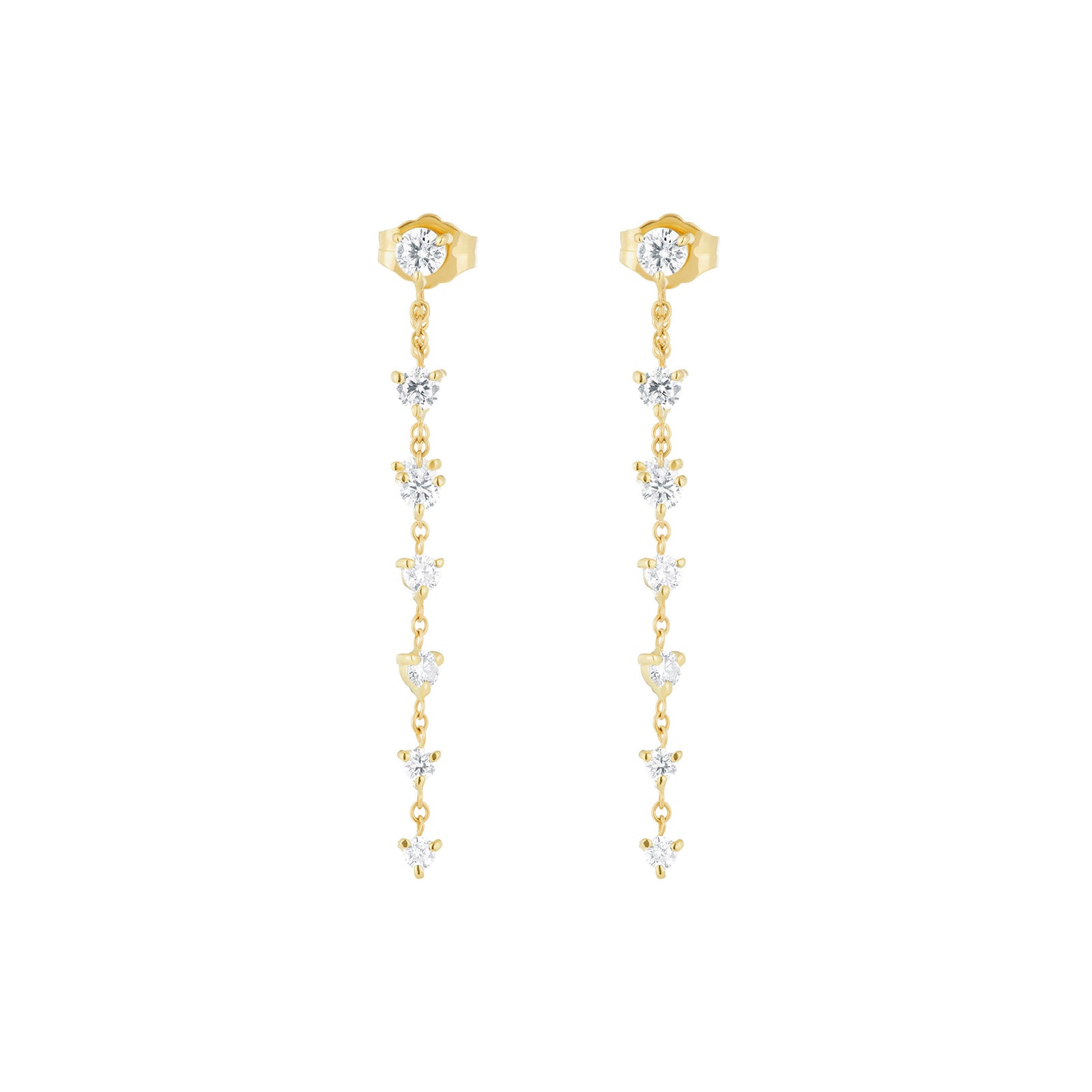 Carbon & Hyde Starstruck Earrings - Yellow Gold - Broken English Jewelry