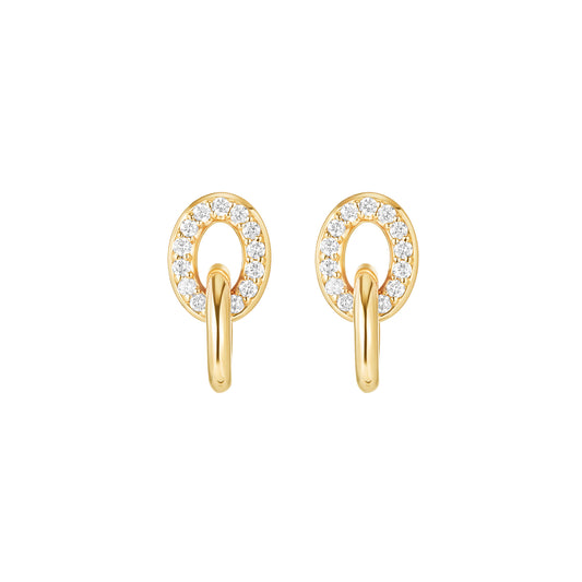 Linked Earrings - Yellow Gold - Main Img