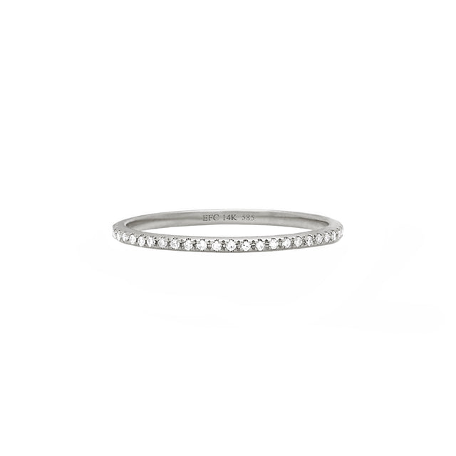 EF Collection Eternity Diamond Band - White Gold - Rings - Broken English Jewelry
