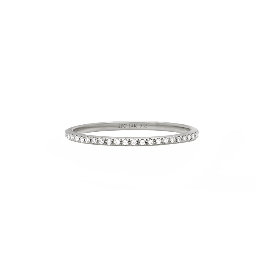 EF Collection Eternity Diamond Band - White Gold - Rings - Broken English Jewelry