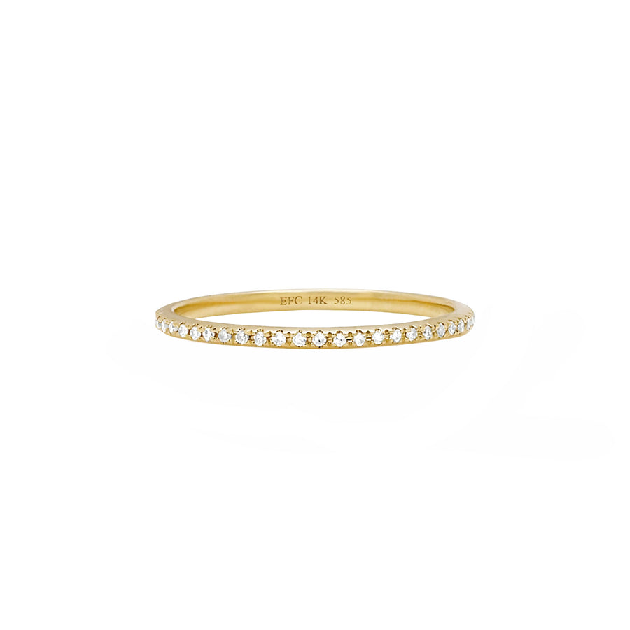 EF Collection Eternity Diamond Band - Yellow Gold - Rings - Broken English Jewelry