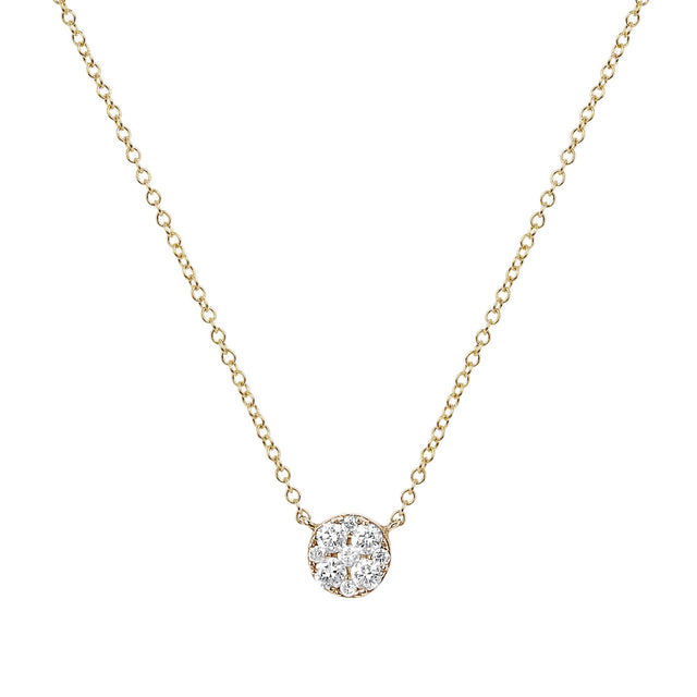 EF Collection Diamond Disk Choker - Gold - Broken English Jewelry