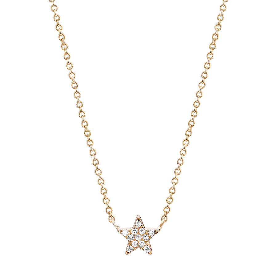 EF Collection Diamond Star Choker Necklace - Rose Gold - Necklaces - Broken English Jewelry
