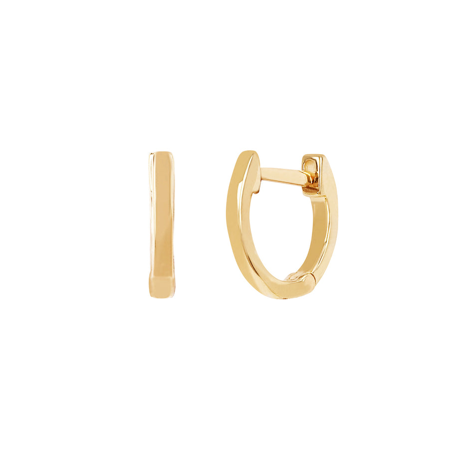 EF Collection Mini Huggies - Yellow Gold - Earrings - Broken English Jewelry