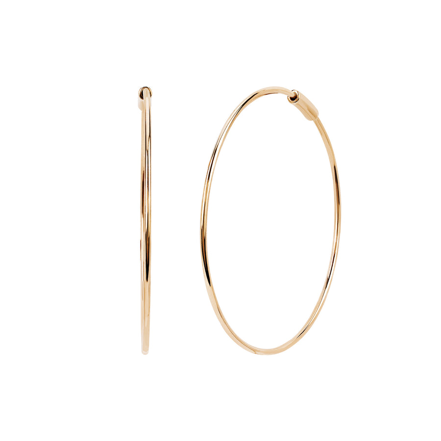 EF Collection Perfect Gold Hoops - Rose Gold - Earrings - Broken English Jewelry