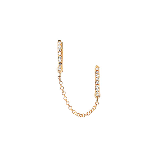 Huggie Chain Earring - Main Img