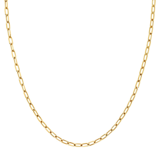 EF Collection Mini Link Necklace - Yellow Gold - Broken English Jewelry