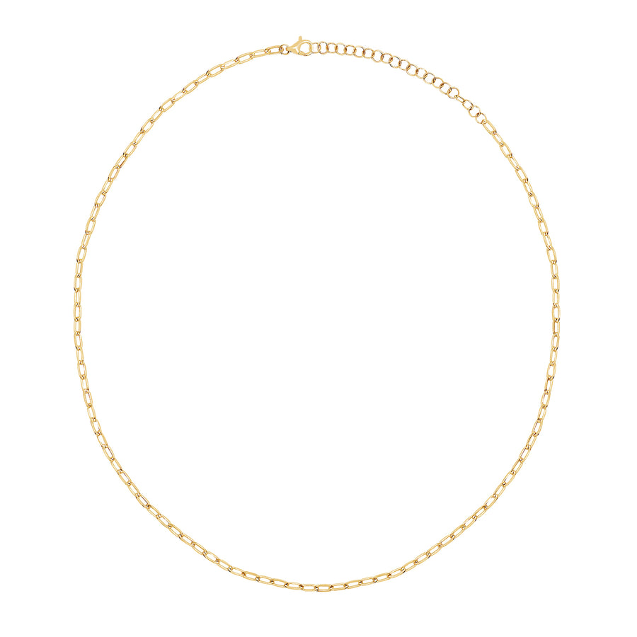 EF Collection Mini Link Necklace - Yellow Gold - Broken English Jewelry