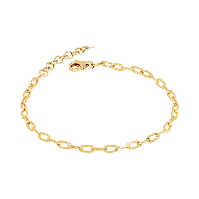 EF Collection Mini Link Bracelet - Yellow Gold - Broken English Jewelry
