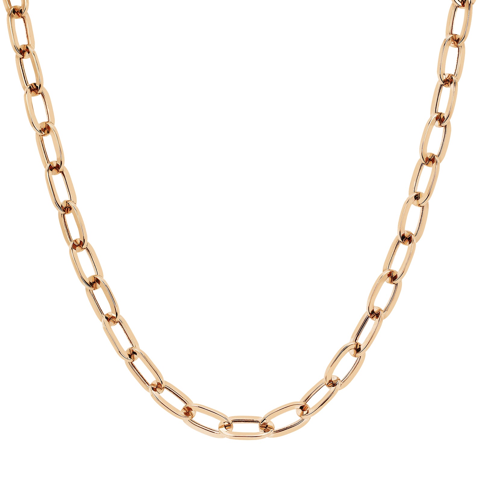 EF Collection Jumbo Link Necklace - Rose Gold - Broken English Jewelry