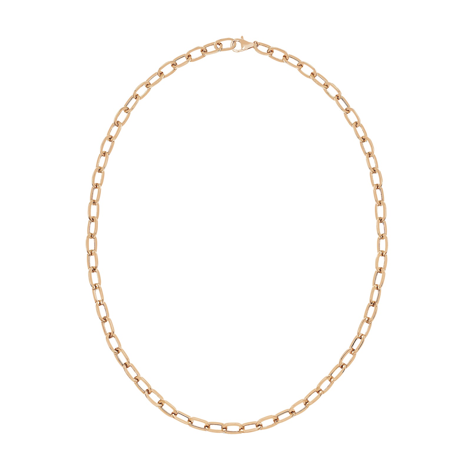 EF Collection Jumbo Link Necklace - Rose Gold - Broken English Jewelry