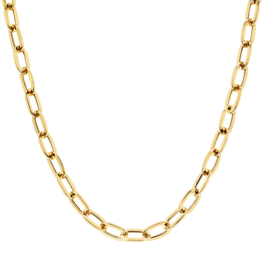 EF Collection Jumbo Link Necklace - Yellow Gold - Broken English Jewelry