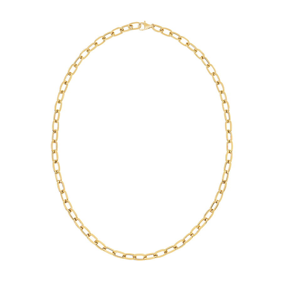 EF Collection Jumbo Link Necklace - Yellow Gold - Broken English Jewelry