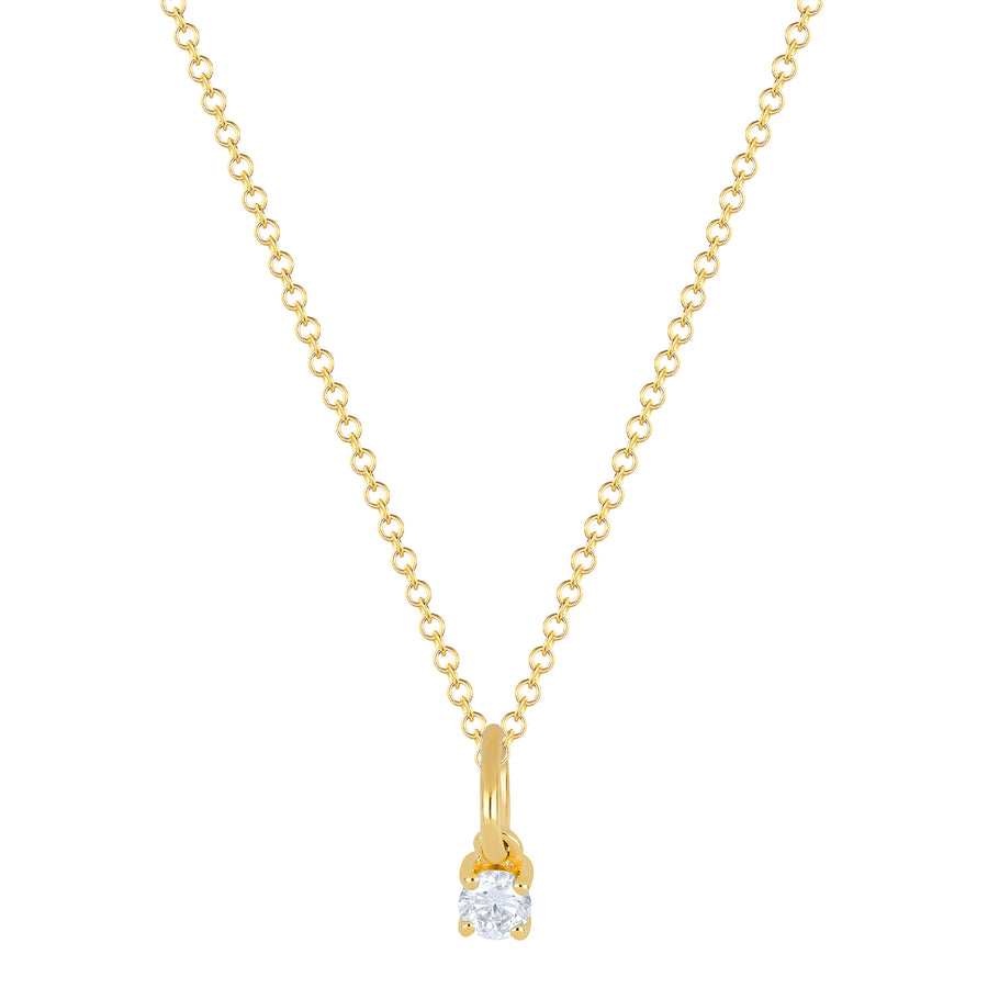 EF Collection Diamond Birthstone Necklace - Yellow Gold - Broken English Jewelry