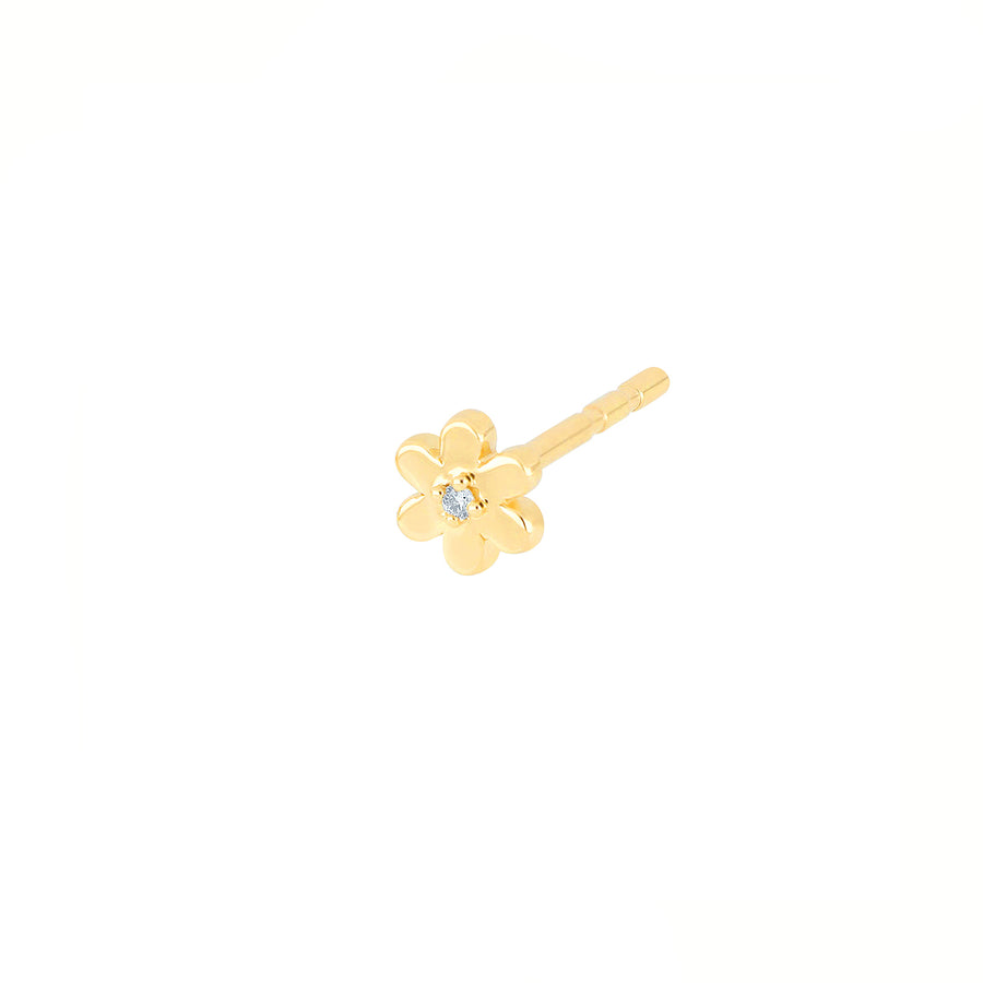 EF Collection Baby Daisy Stud - Yellow Gold - Earrings - Broken English Jewelry