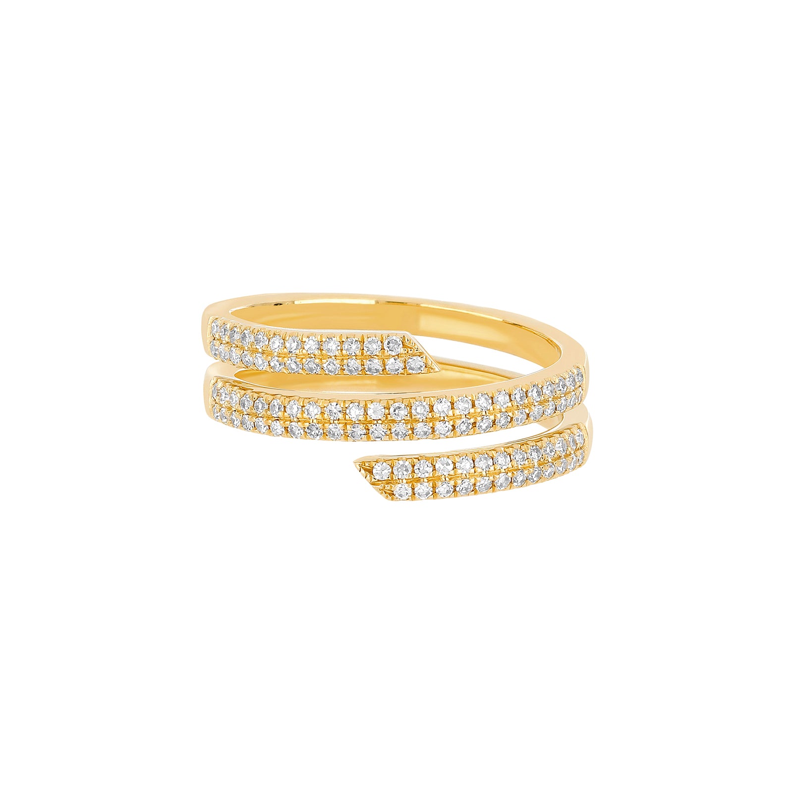 EF Collection Swirl Diamond Ring - Yellow Gold - Rings - Broken English ...