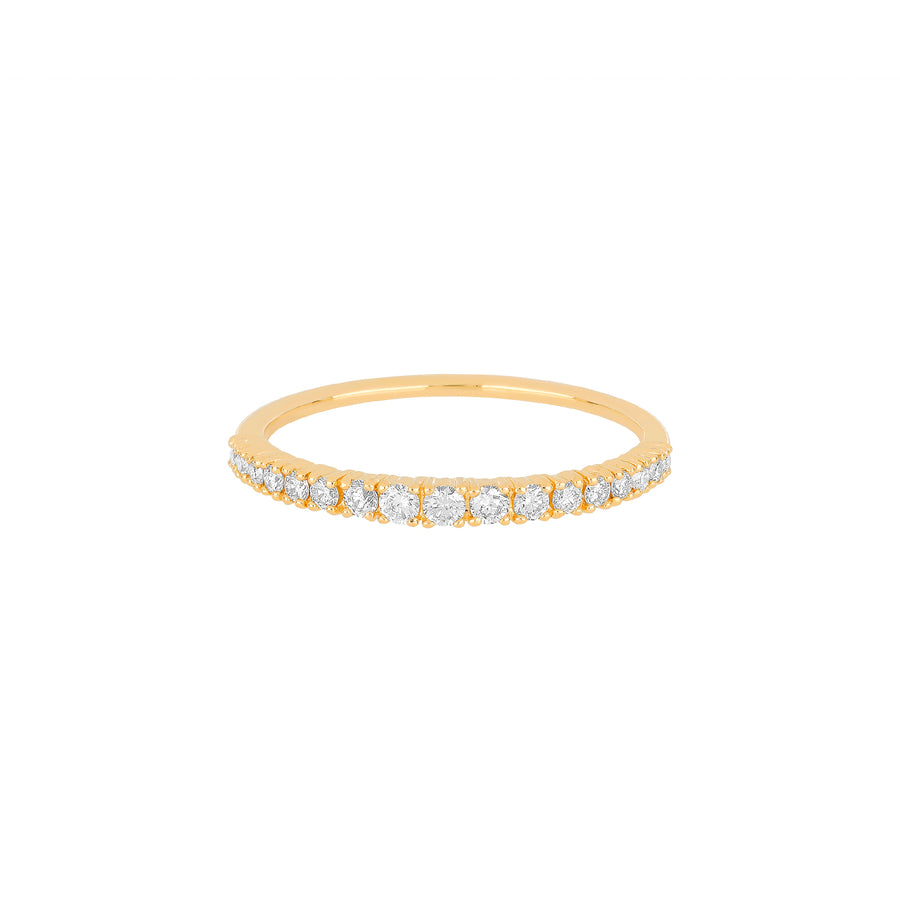 EF Collection Arc Diamond Stack Ring - Yellow Gold - Rings - Broken English Jewelry