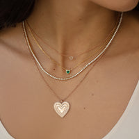憧れの EF Collection Gold Yellow - Necklace Tennis Diamond Grace アクセサリー