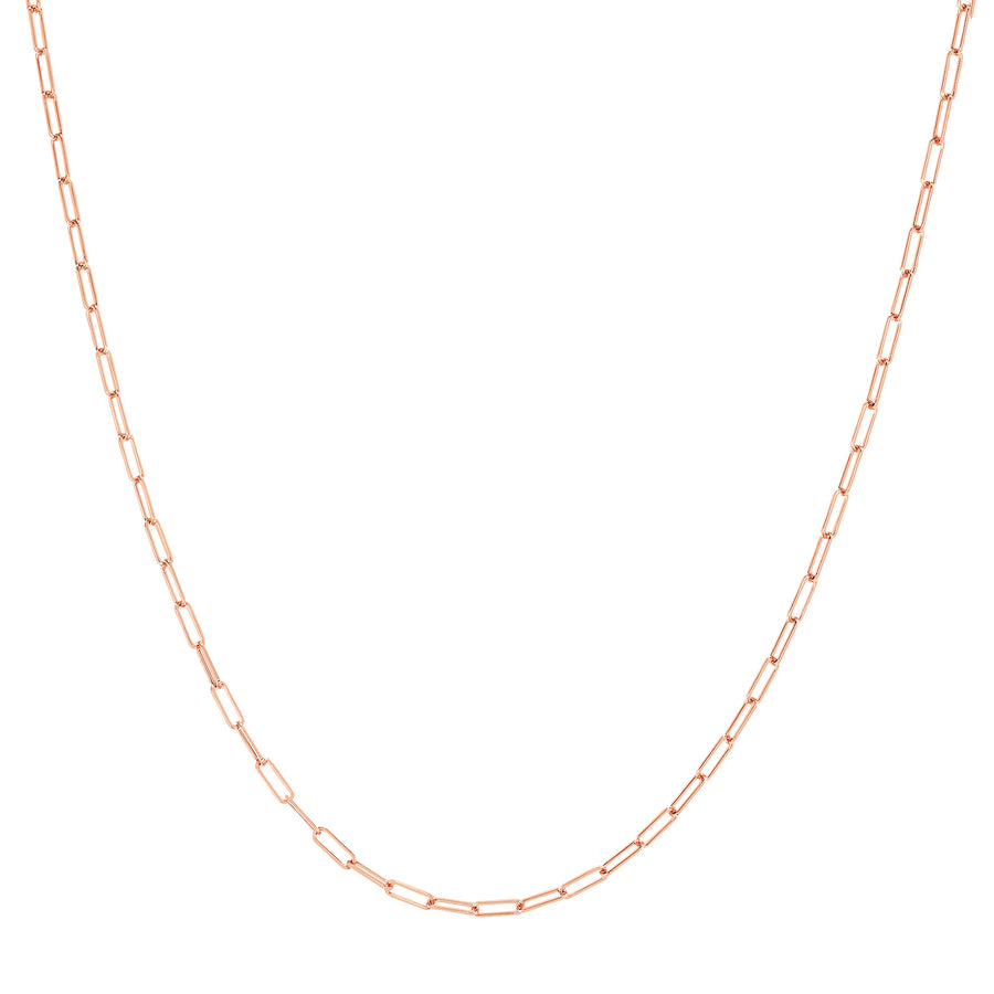 EF Collection Mini Lola Chain Necklace - Rose Gold - Necklaces - Broken English Jewelry