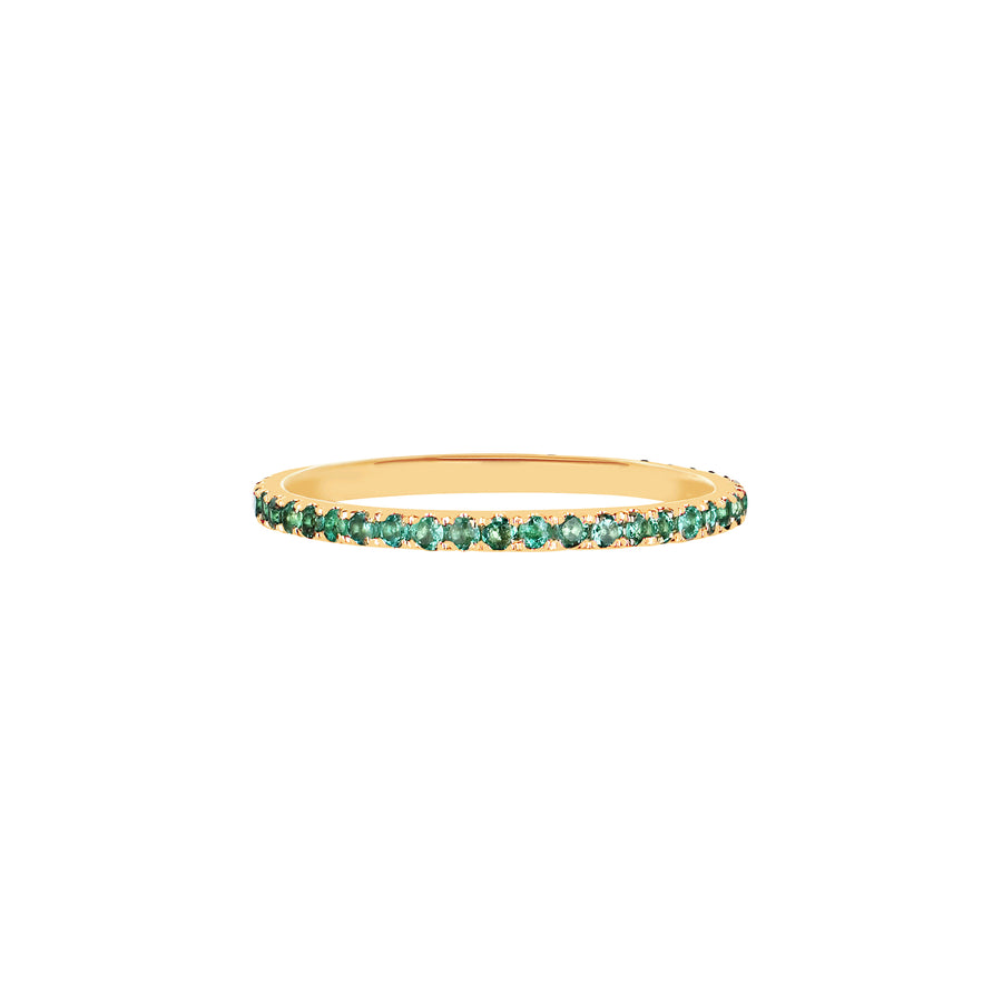 EF Collection Eternity Emerald Stack Ring - Yellow Gold - Rings - Broken English Jewelry