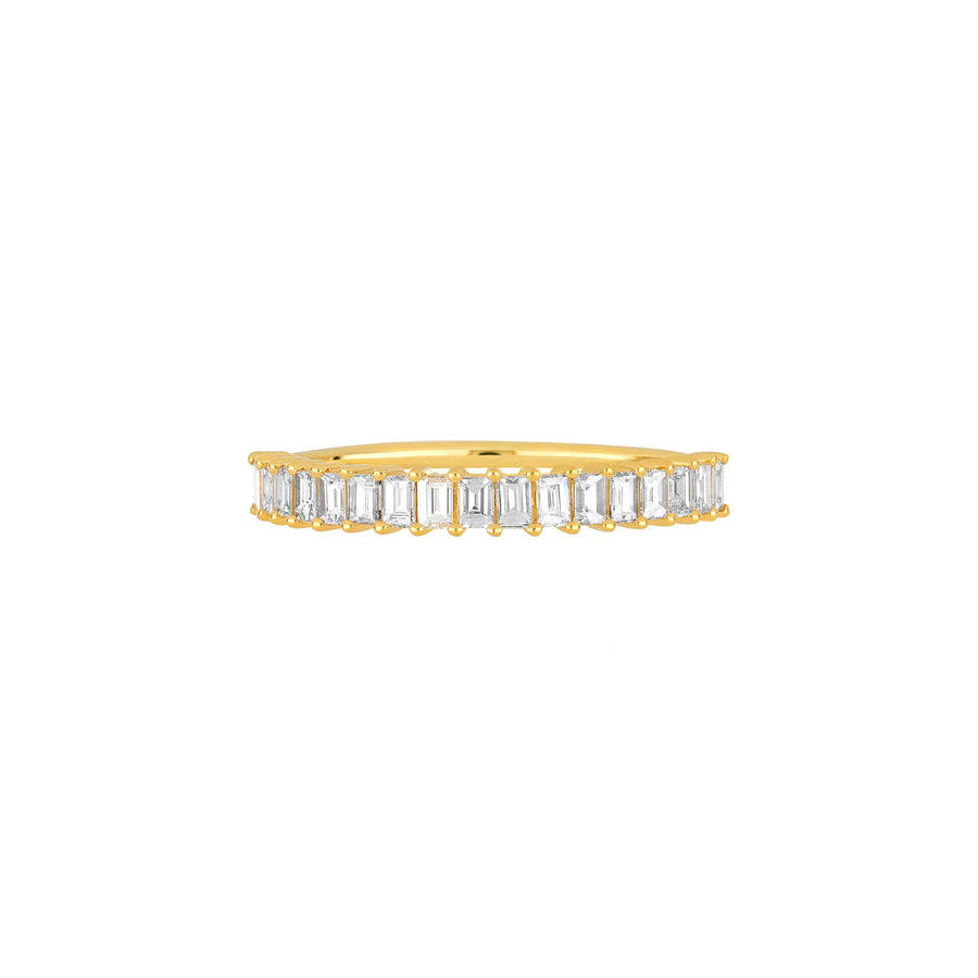 EF Collection Prong Set Baguette Diamond Ring - Yellow Gold - Rings - Broken English Jewelry