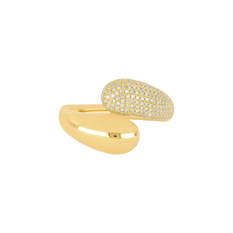 EF Collection Jumbo Double Dome Ring - Yellow Gold - Rings - Broken English Jewelry