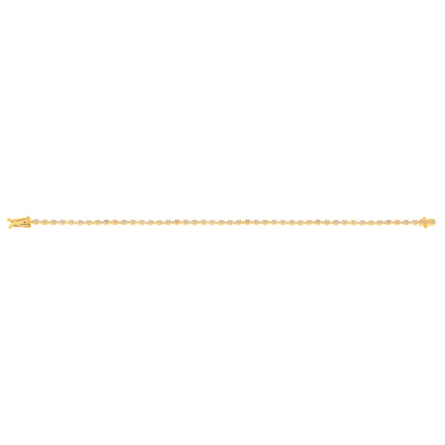 EF Collection Marquise Eternity Diamond Bracelet - Yellow Gold - Bracelets - Broken English Jewelry