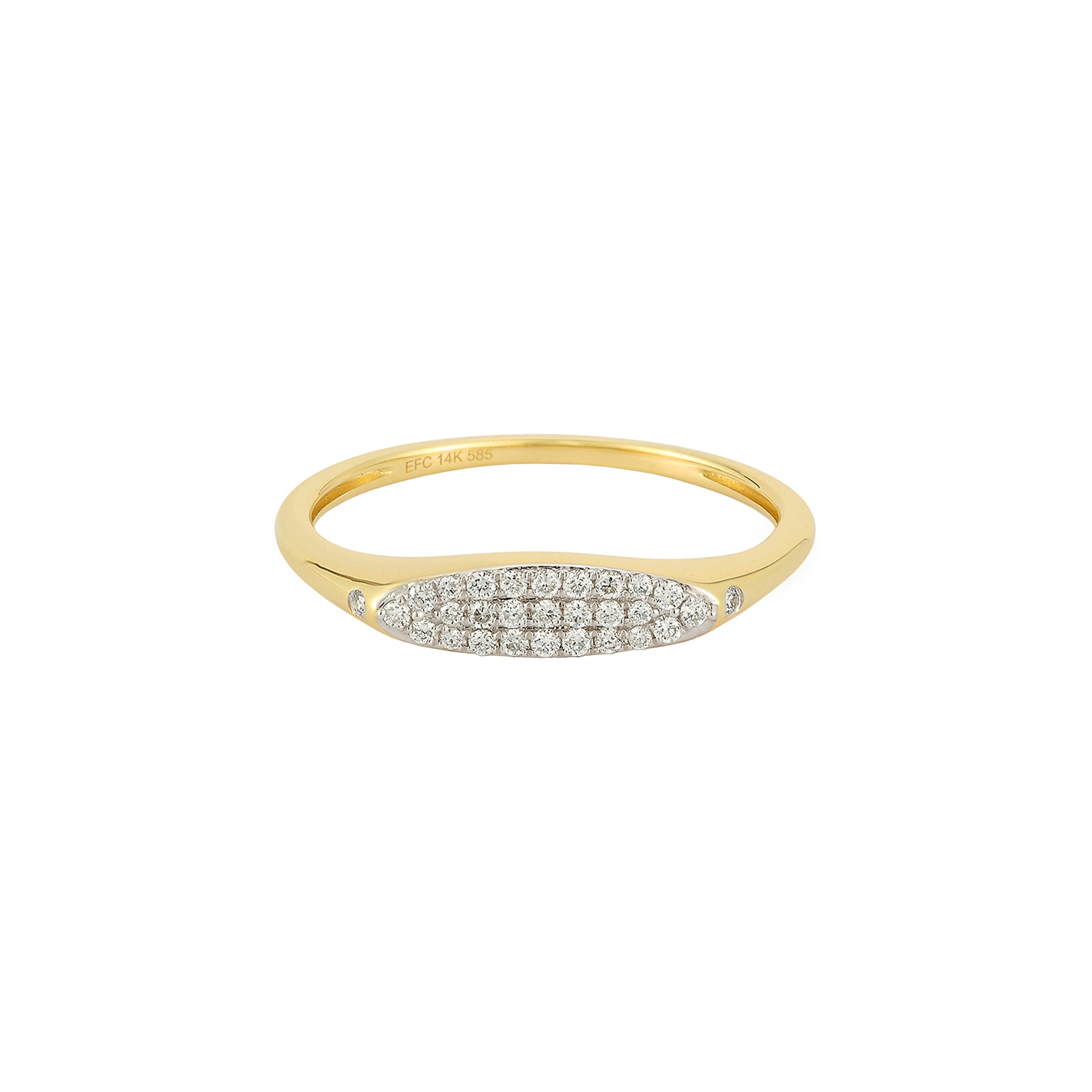 EF Collection Pave Diamond Treasure Ring - Rings - Broken English Jewelry