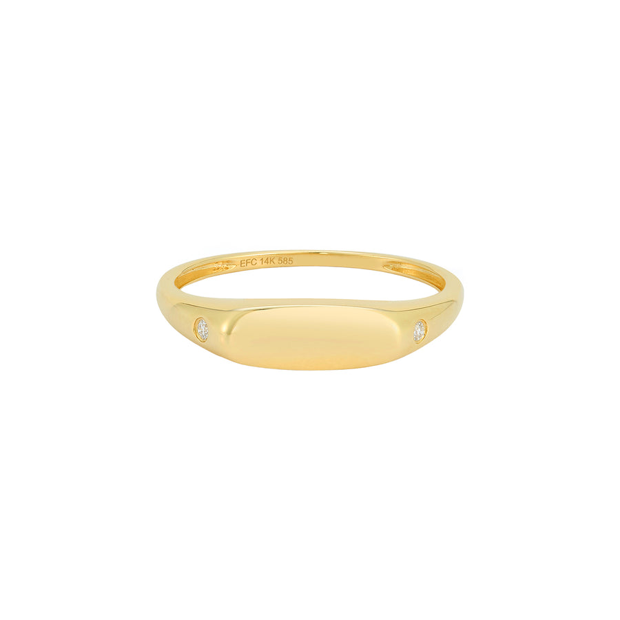 EF Collection Diamond Gold Ring - Yellow Gold - Rings - Broken English Jewelry