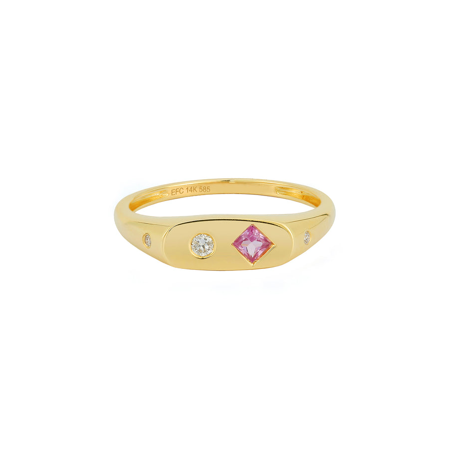 EF Collection Pink Sapphire Treasure Ring - Rings - Broken English Jewelry