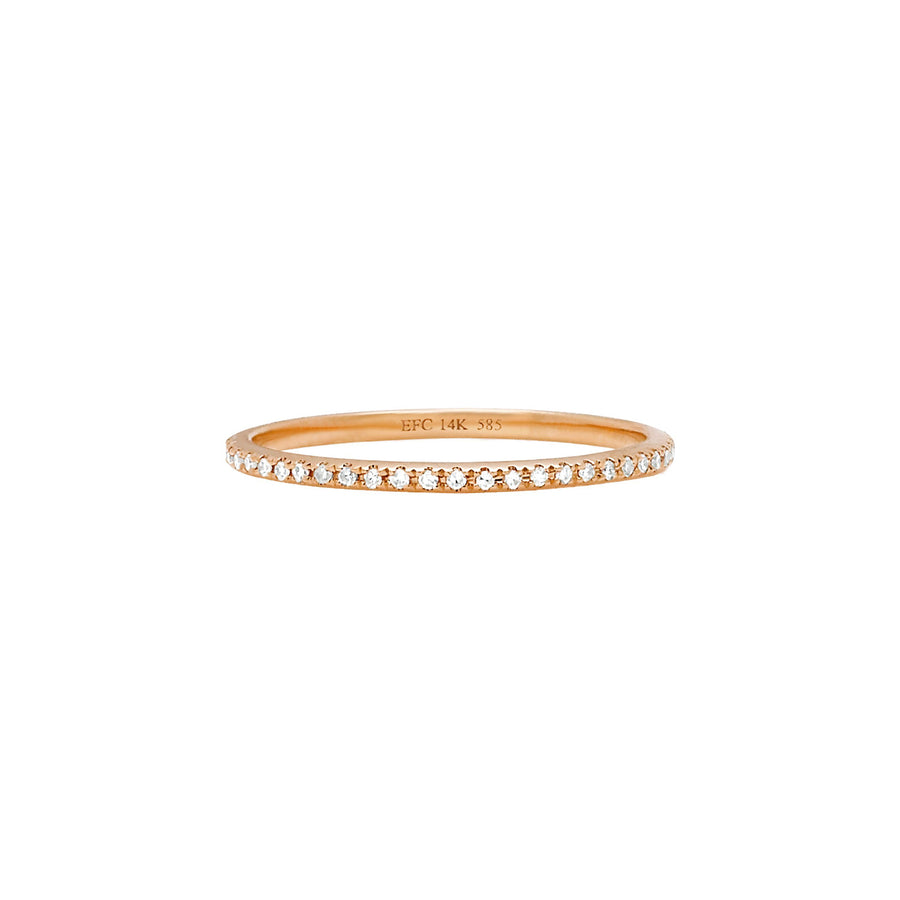EF Collection Eternity Diamond Band - Rose Gold - Rings - Broken English Jewelry