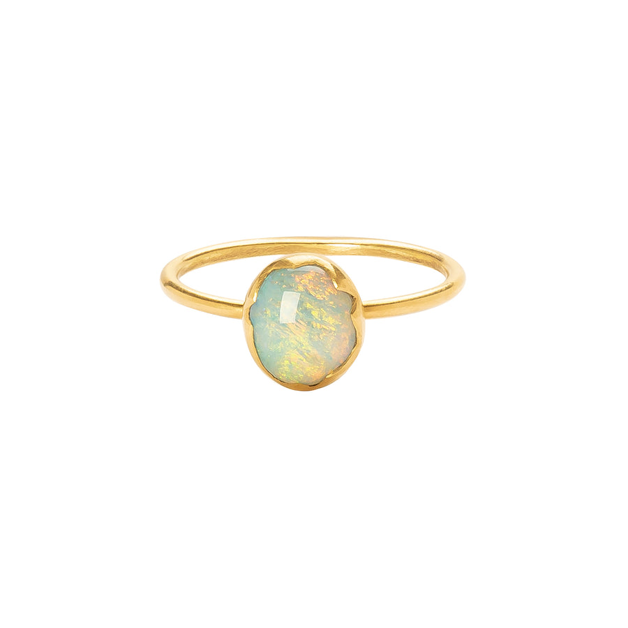 Annette Ferdinandsen Egg Stacker Ring - White Opal - Rings - Broken English Jewelry