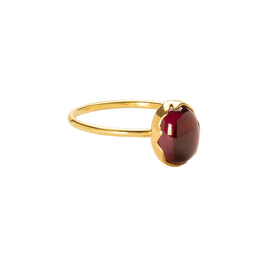 Egg Stacker Ring - Pink Tourmaline