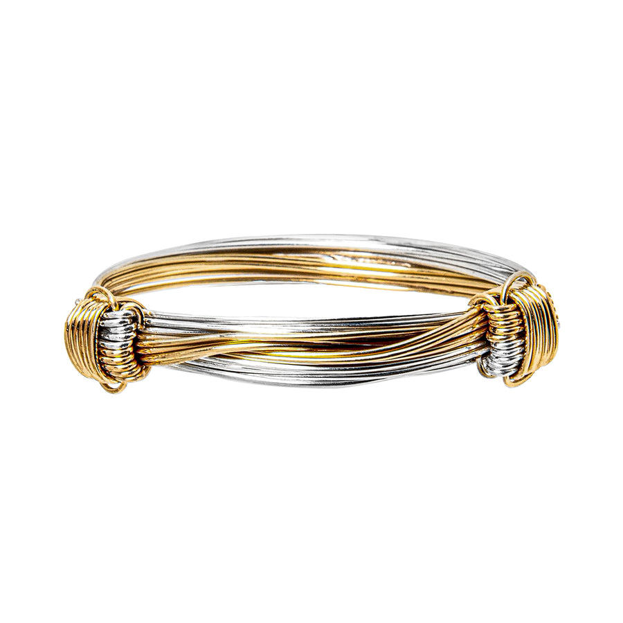 élgé The Nine Womens Bracelet - Yellow Gold & Silver Mix - Bracelets - Broken English Jewelry