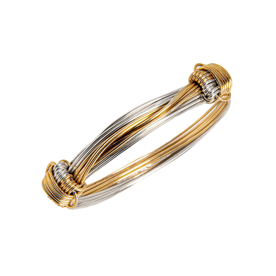 élgé The Nine Womens Bracelet - Yellow Gold & Silver Mix - Bracelets - Broken English Jewelry