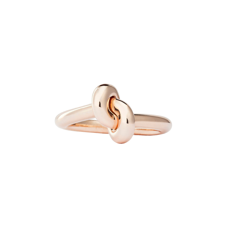 Engelbert Tight Knot Ring - Rose Gold - Rings - Broken English Jewelry